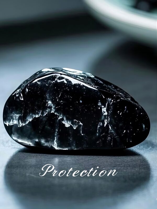 DaoEast black obsidian crystal, protection and grounding intention, minimalist daily wear