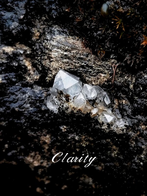 DaoEast clear quartz crystal, clarity and focus intention, minimalist natural jewelry