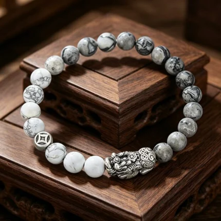 Silver Pixiu Charm Bracelet | DaoEast
