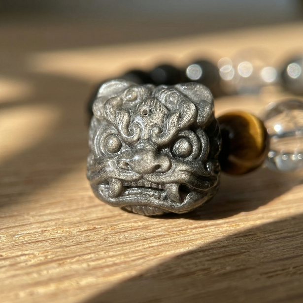 Natural Obsidian Bracelet - Image 4