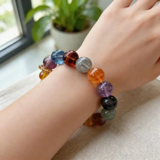 muti-gem crystal bracelet