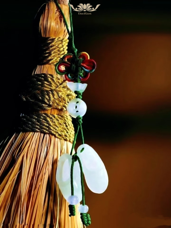 Chinese knot decoration, traditional oriental lucky charm