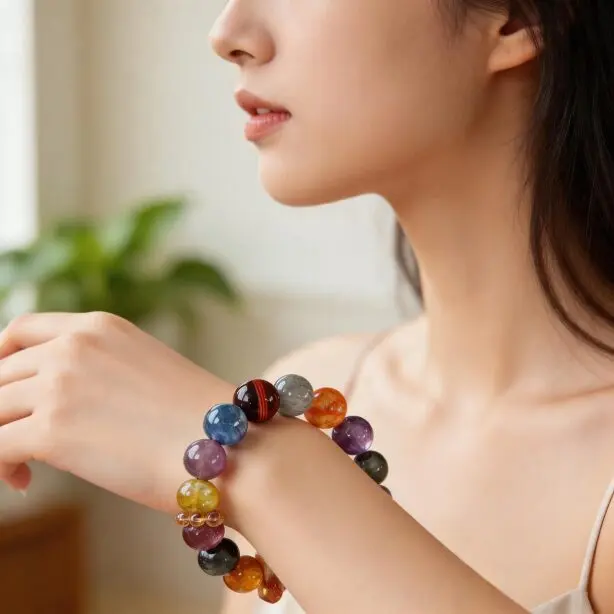 muti-gem crystal bracelet