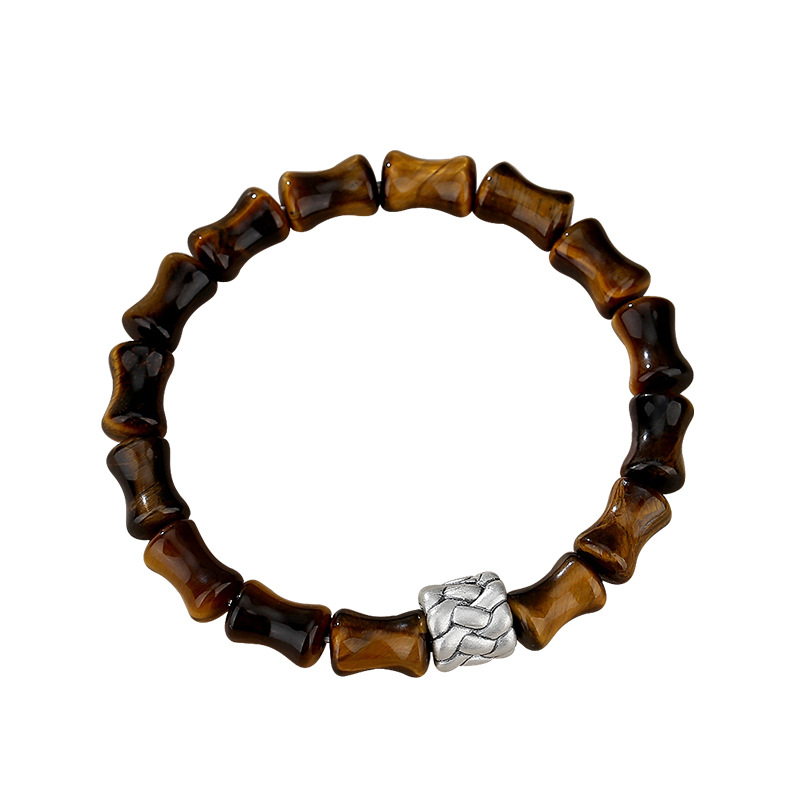 What Holds — Tiger Eye Bracelet with Antique Silver Knot | DaoEast - Image 5