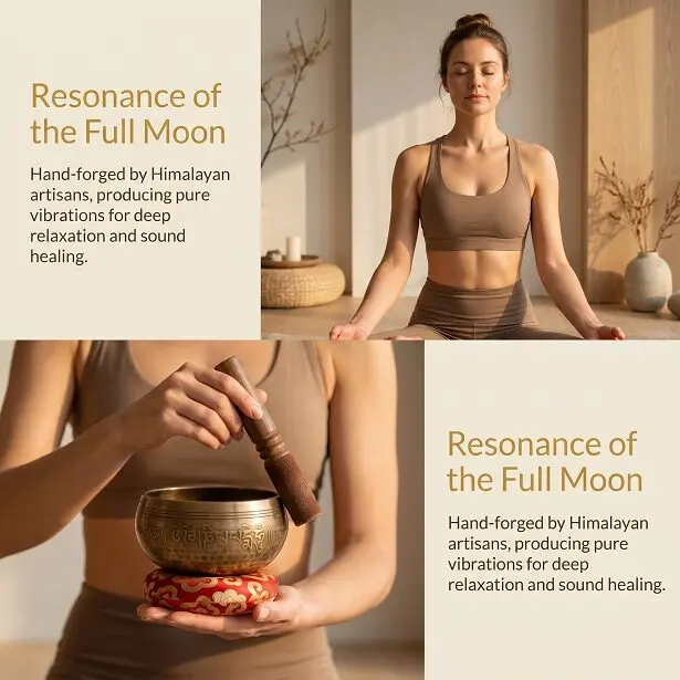 Om Mani Padme Hum Mantra Singing Bowl Detail