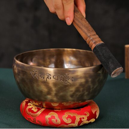Handmade Resonant Copper Full Moon Singing Bowl