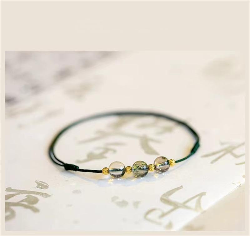 Green Phantom Crystal Anklet - Image 4