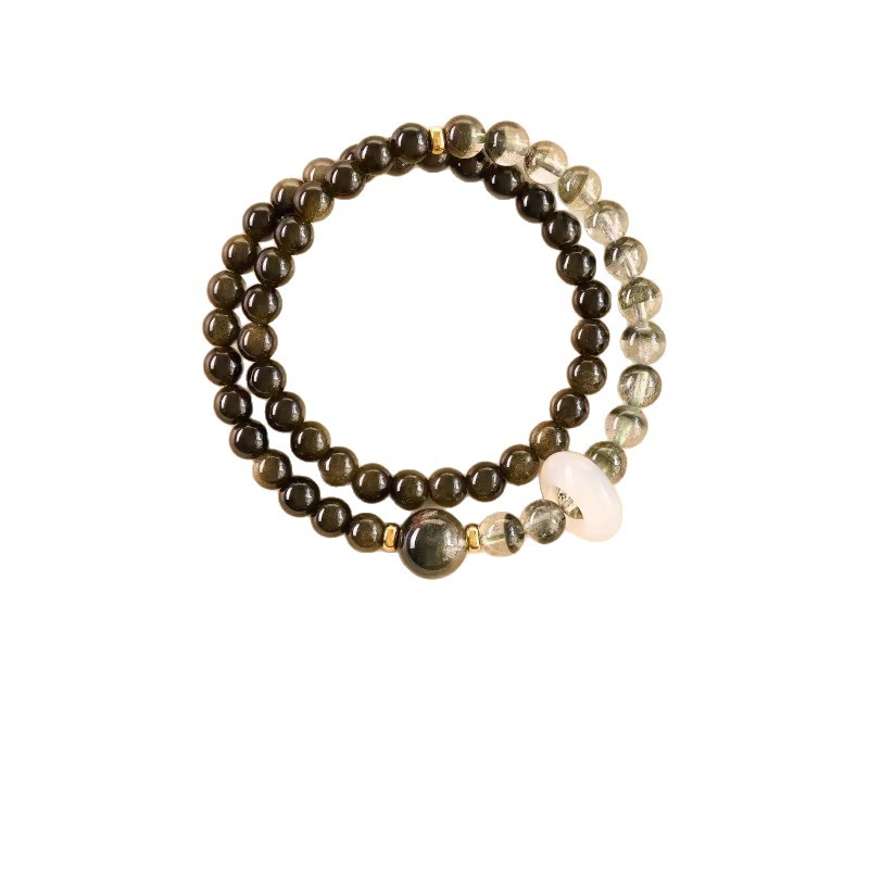 Natural Crystal Bracelet Texture Close-up