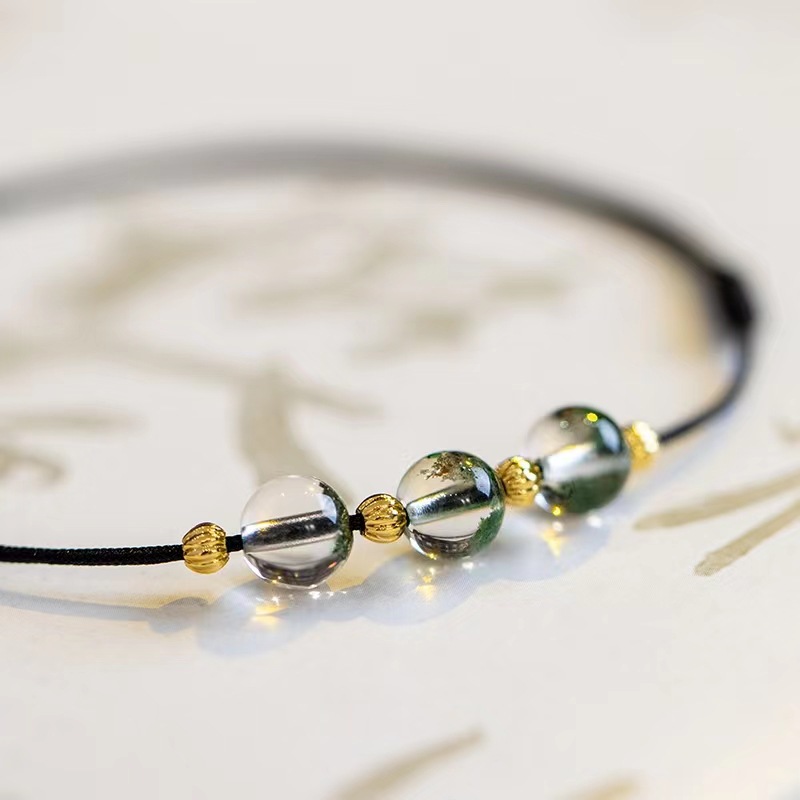 Green Phantom Crystal Anklet - Image 2