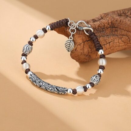 Smooth Fortune Sterling Silver Lucky Cloud Bracelet