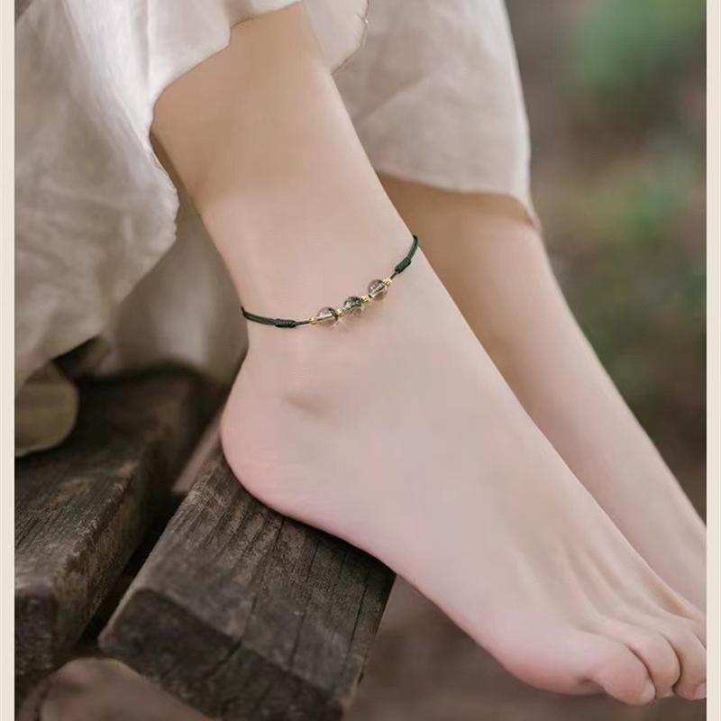 Green Phantom Crystal Anklet - Image 7