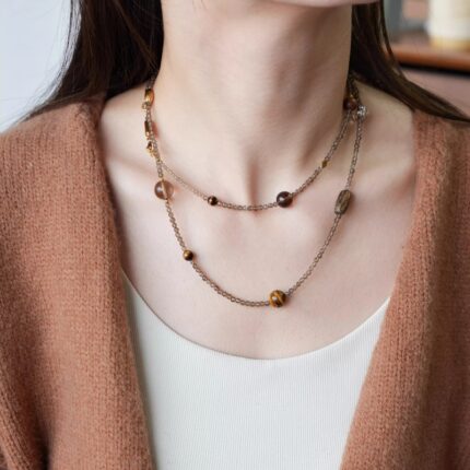 Delicate 3mm Tiger Eye Beads Handmade Jewelry