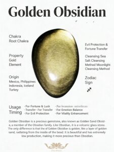 Golden obsidian