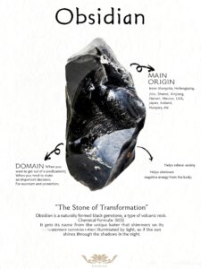 Black obsidian bracele