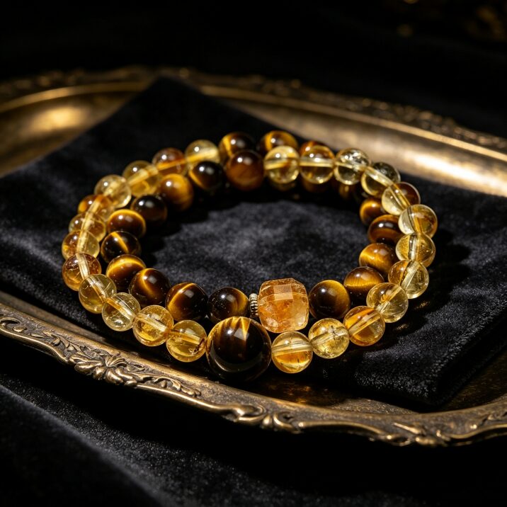 Muti Gem Double Circle Bracelet | DaoEast