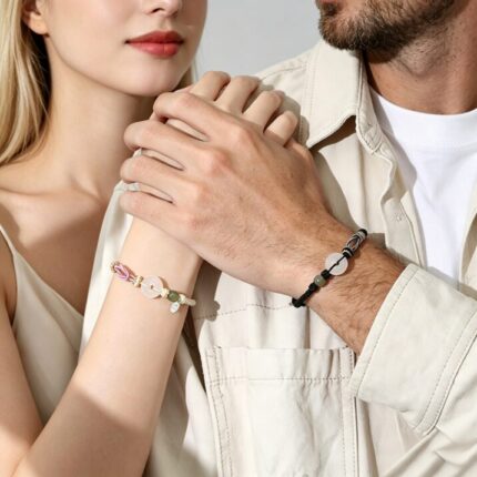 Mountain & Sea Oath Couple's Braided Bracelet Set | DaoEast