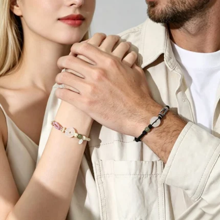 Mountain & Sea Oath Couple's Braided Bracelet Set | DaoEast